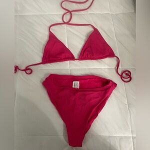 Everything but Water BECCA By Rebecca Virtue Swim Pink Bikini Set